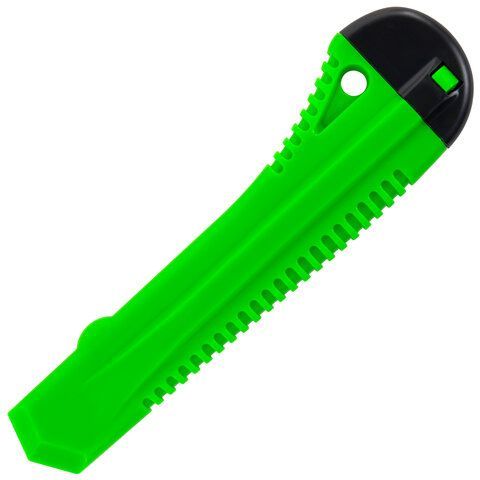 Нож канцелярский 18мм с фиксатором упаковка с европодвесом Staff 1/24