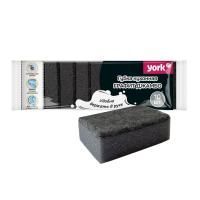 Губка для посуды (10шт) 90х60х29мм Графит Джамбо YORK 1/40 Губка для посуды (10шт) 90х60х29мм Графит Джамбо YORK 1/40