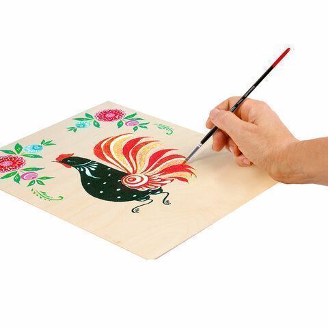 Кисть синтетика плоская №1 BRAUBERG 1/30