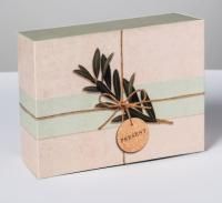 Подарочная коробка 20х15х8см Эко стиль 1/125 Подарочная коробка 20х15х8см Эко стиль 1/125