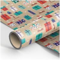 Бумага подарочная 70х100см 70 г/м2 крафт Favourite gifts MESHU 1/50 Бумага подарочная 70х100см 70 г/м2 крафт Favourite gifts MESHU 1/50
