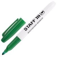 Маркер для доски зелёный 2,5мм тонкий корпус круглый наконечник STAFF 1/12
