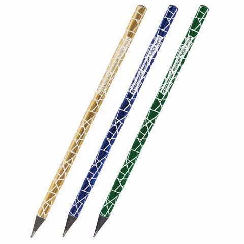 Карандаш ч/гр НВ ассорти дисплей BRAUBERG PREMIUM TURKEY Zig Zag Mosaic 181569