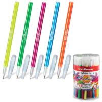 Ручка шариковая синяя узел 0,6мм линия 0,32мм корп цветн.ассорти ErichKrause Coctail 1/60/1440