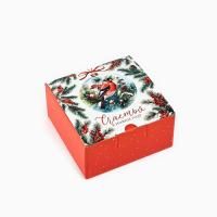 НГ Подарочная коробка 15х15х7см Счастья 1/120