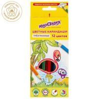 Карандаши цветные ЮНЛАНДИЯ Тропики 12цв трехгр