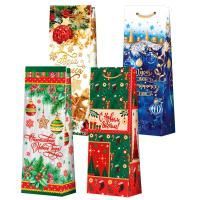 НГ Пакет подарочный бумажный под бутылку (12,3x36x7,8) Микс 1/360 