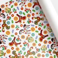 Бумага упаковочная 68,5х100см Свистульки Интерпак 1/50 Бумага упаковочная 68,5х100см Свистульки Интерпак 1/50