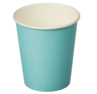 Стакан бумажный для горячего 250мл d-80 Бирюзовый 50/1000